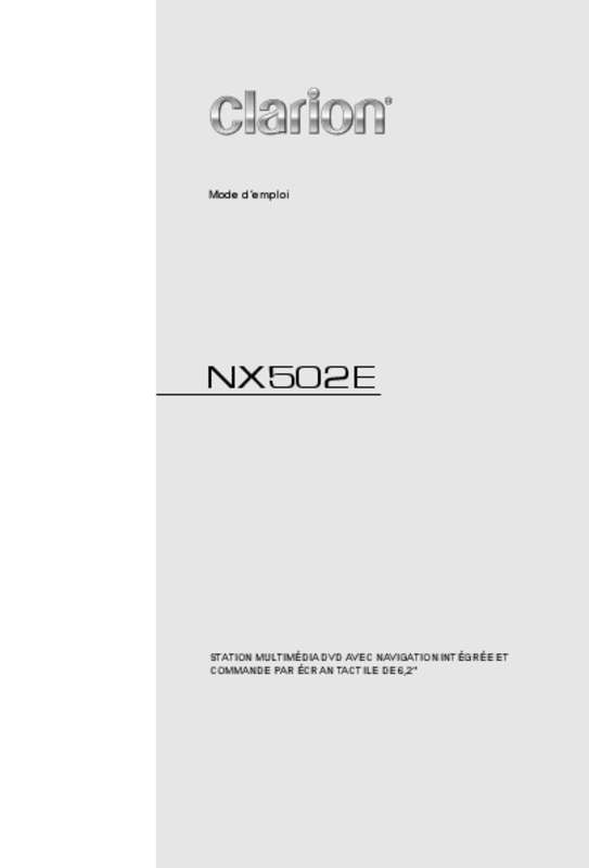 Guide utilisation CLARION NX502ETRK  de la marque CLARION