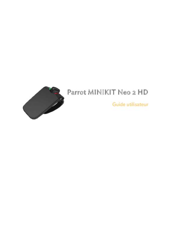 Guide utilisation PARROT MINIKIT NEO 2 HD  de la marque PARROT