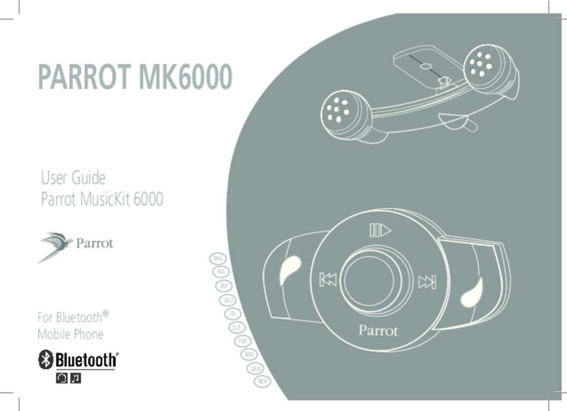 Guide utilisation PARROT MUSICKIT MK6000  de la marque PARROT