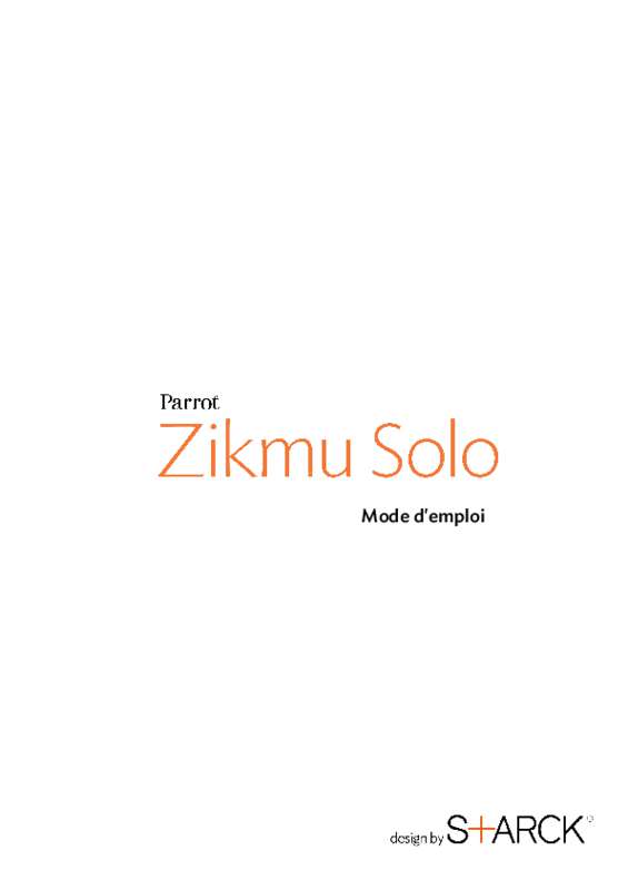 Guide utilisation PARROT ZIKMU SOLO  de la marque PARROT