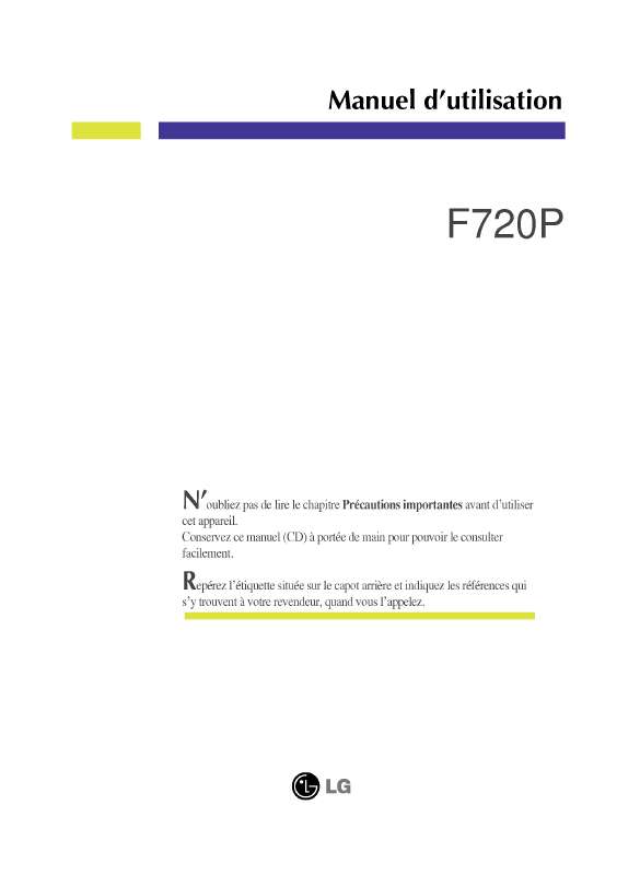 Guide utilisation LG F720P  de la marque LG