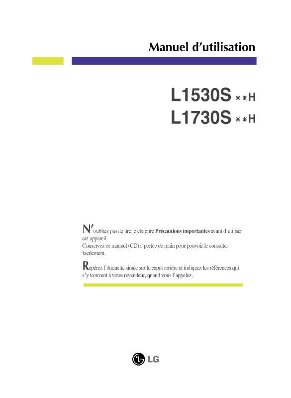 Guide utilisation LG L1530SSNH  de la marque LG