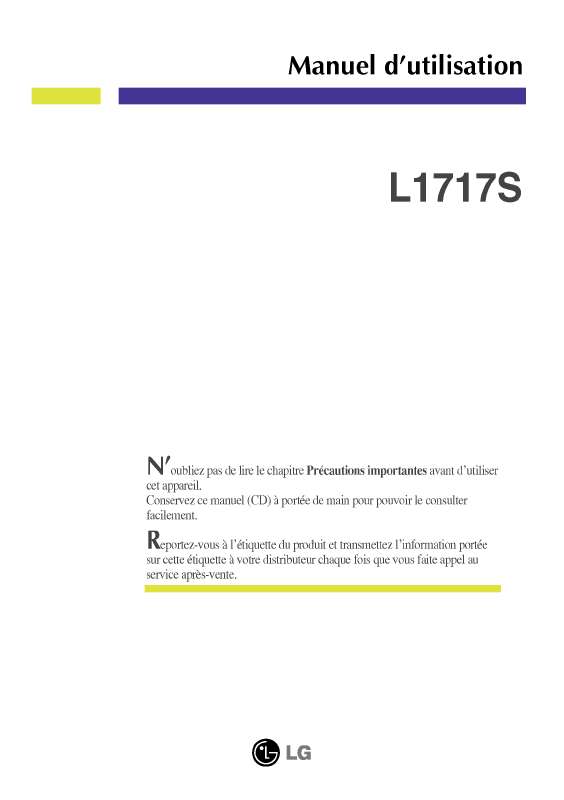 Guide utilisation LG L1717S-BN  de la marque LG
