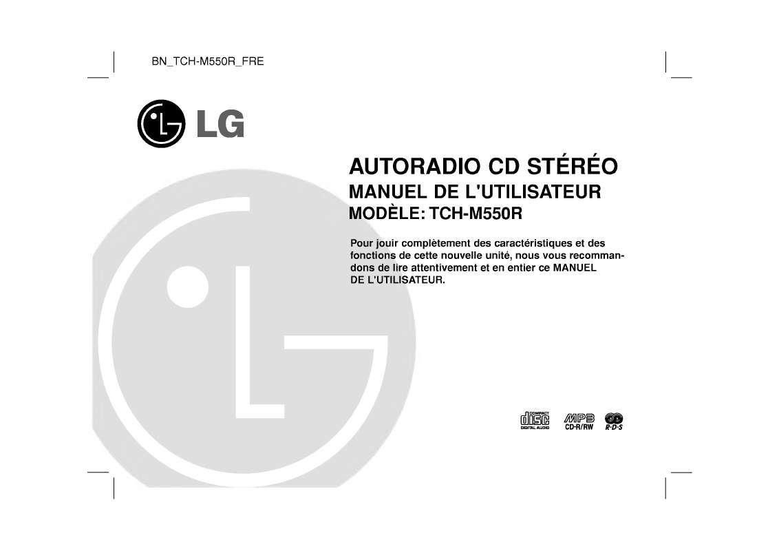 Guide utilisation LG TCH-M550R  de la marque LG