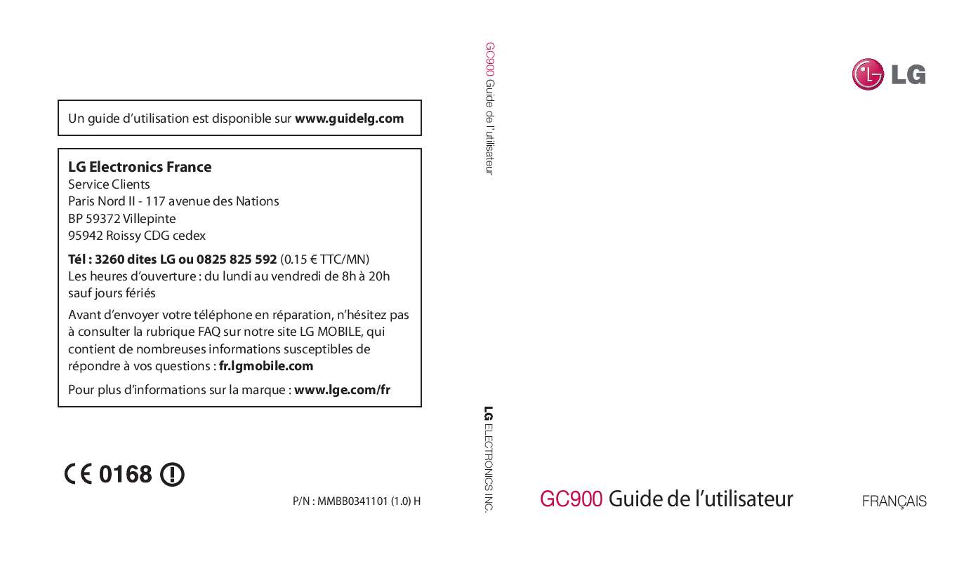Guide utilisation LG GC-900  de la marque LG