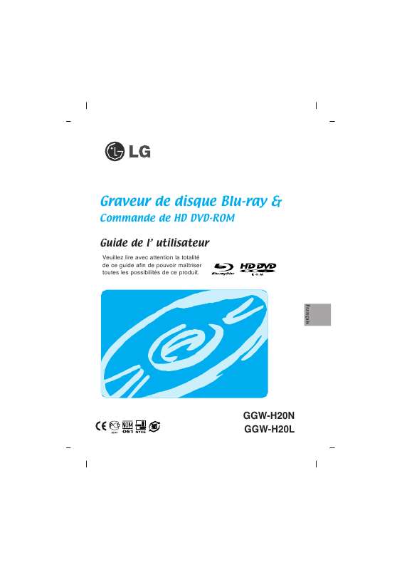 Guide utilisation LG GGW-H20L  de la marque LG