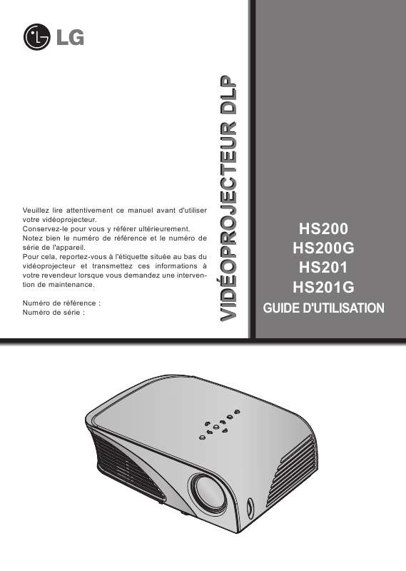 Guide utilisation LG HS200G  de la marque LG