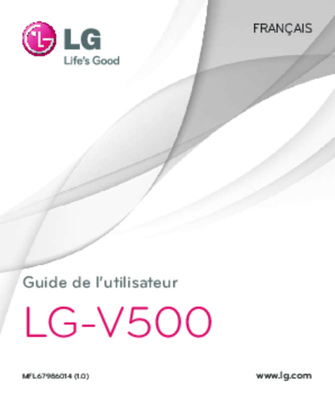 Guide utilisation LG G PAD 8.0  de la marque LG