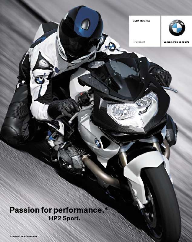Guide utilisation BMW HP2 SPORT  de la marque BMW