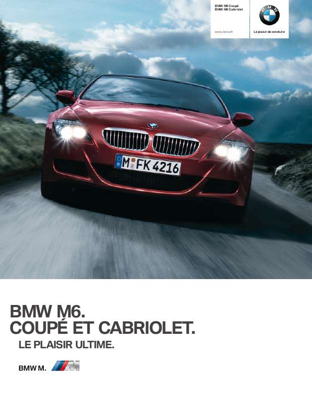 Guide utilisation BMW M6  de la marque BMW
