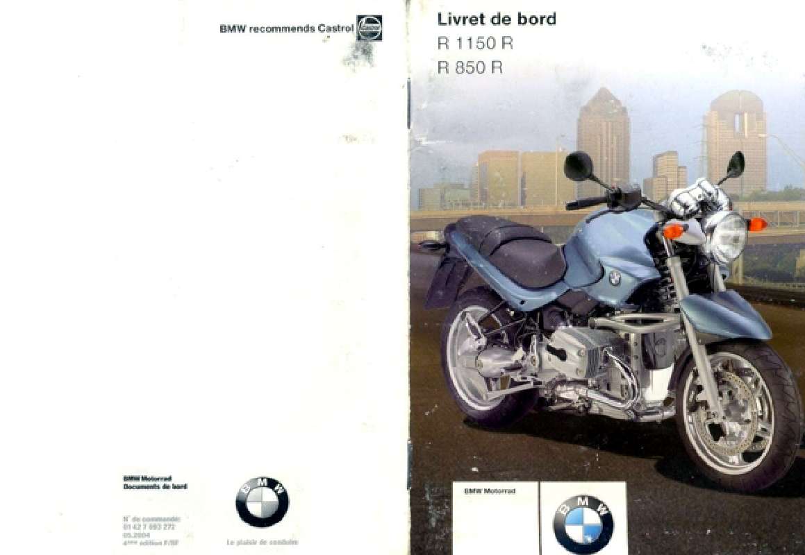 Guide utilisation BMW R850R  de la marque BMW