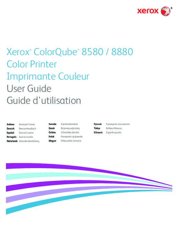 Guide utilisation  XEROX COLORQUBE 8880  de la marque XEROX