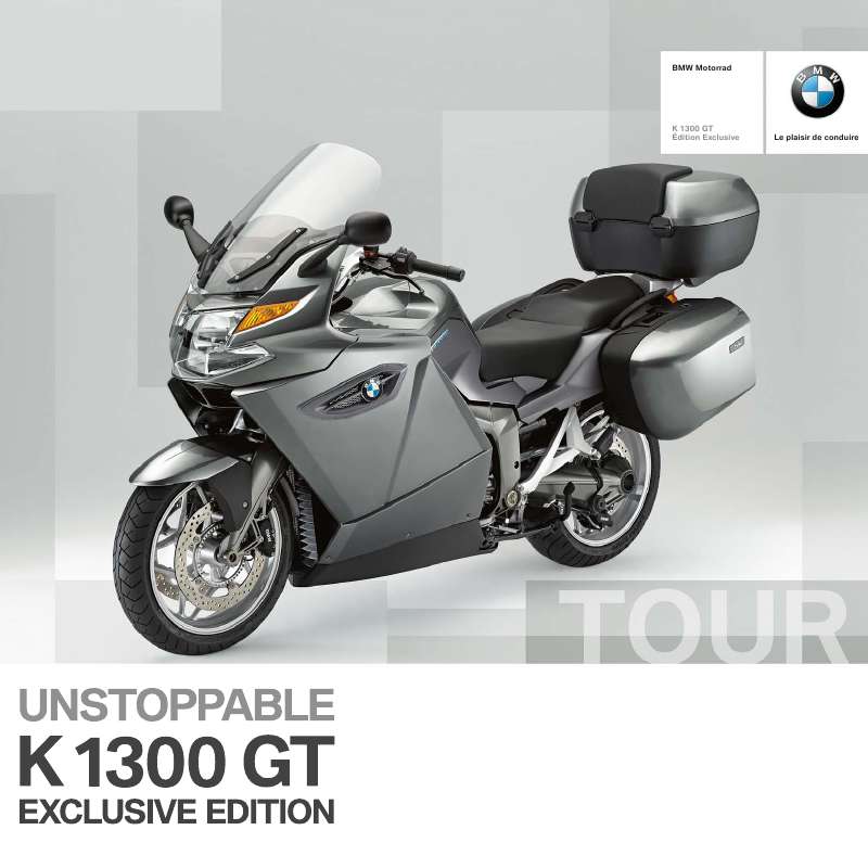 Guide utilisation BMW K 1300 GT EXCLUSIVE  de la marque BMW
