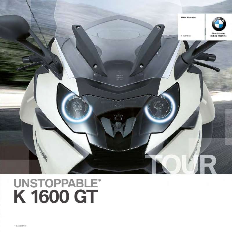 Guide utilisation BMW K 1600 GT  de la marque BMW
