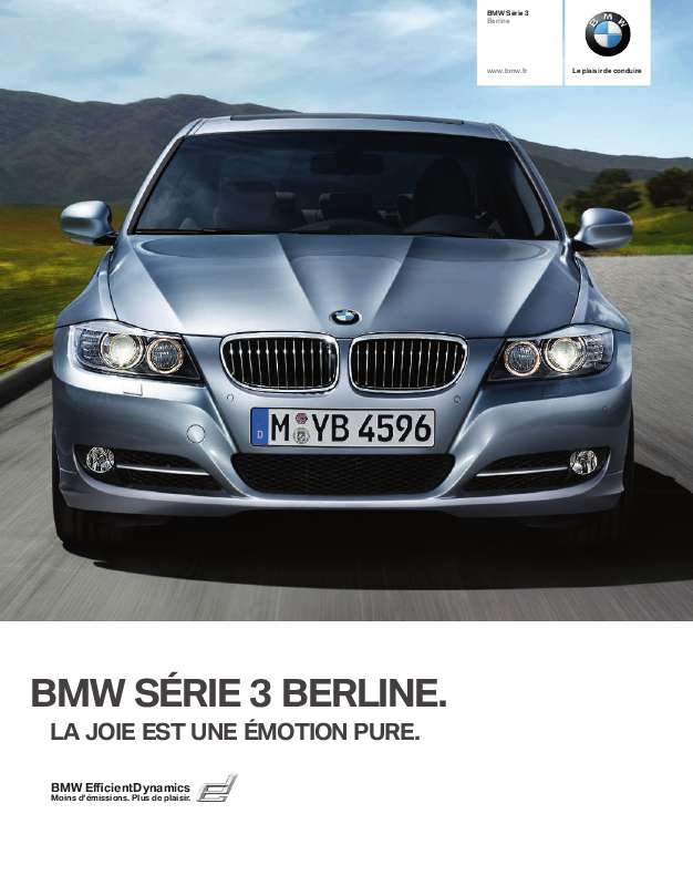 Guide utilisation BMW SÉRIE 3 BERLINE  de la marque BMW