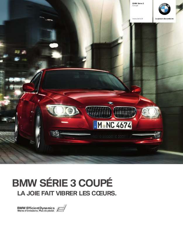 Guide utilisation BMW SÉRIE 3 COUPÉ  de la marque BMW