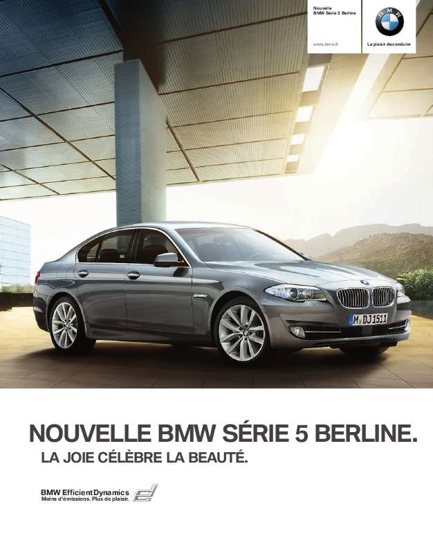 Guide utilisation BMW SÉRIE 5 BERLINE  de la marque BMW