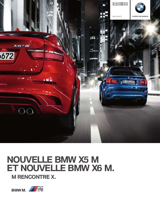Guide utilisation BMW X5 M ET X6 M  de la marque BMW