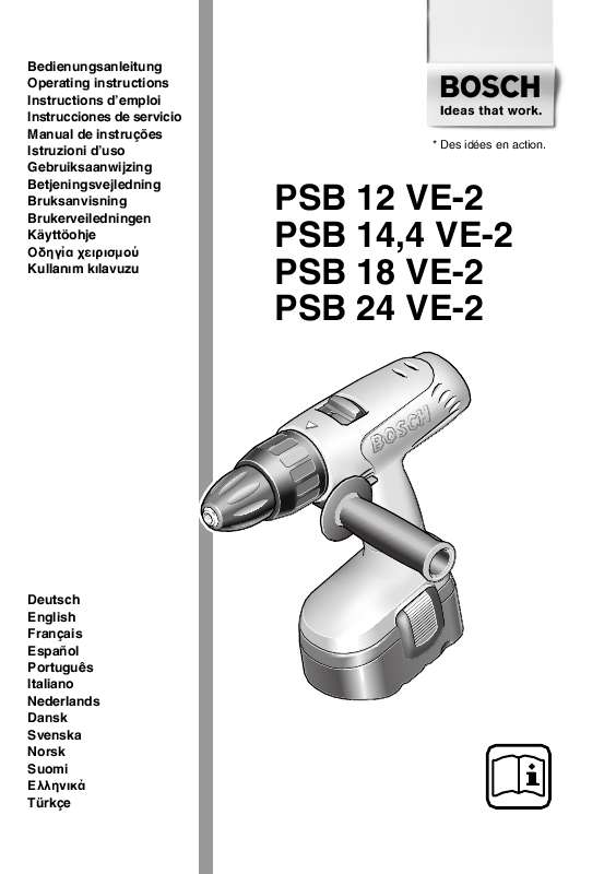 Guide utilisation BOSCH PSB 24 VE-2  de la marque BOSCH