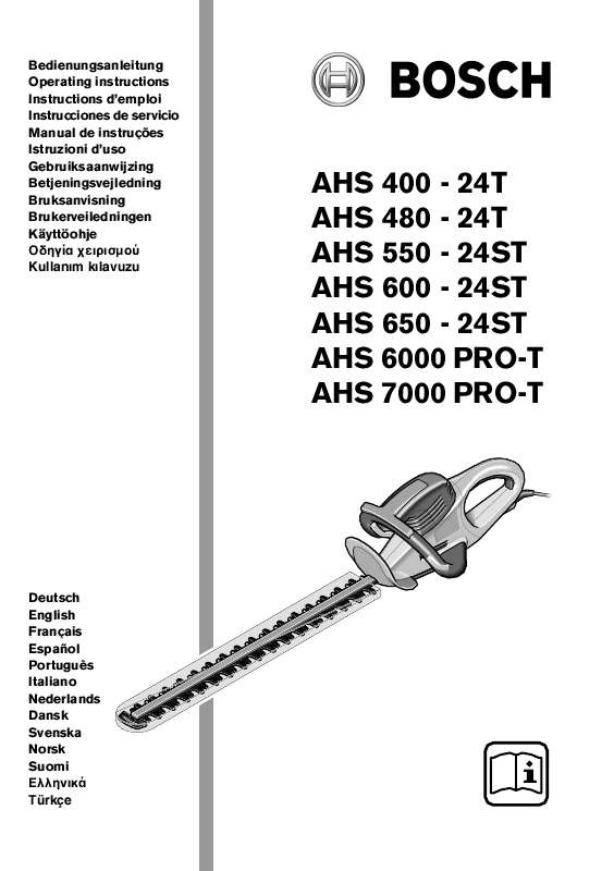 Guide utilisation BOSCH AHS 600-24 ST  de la marque BOSCH