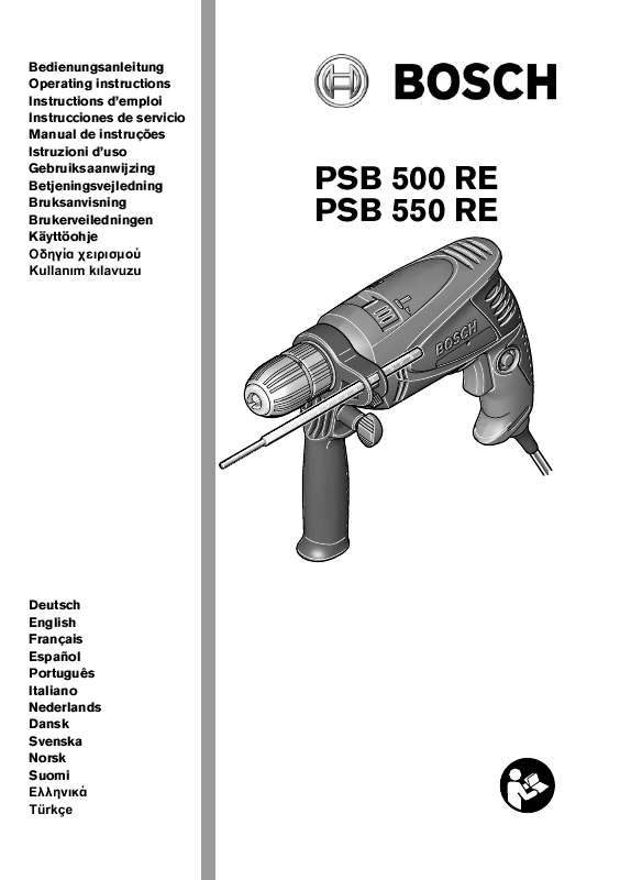 Guide utilisation BOSCH PSB 500 RE  de la marque BOSCH