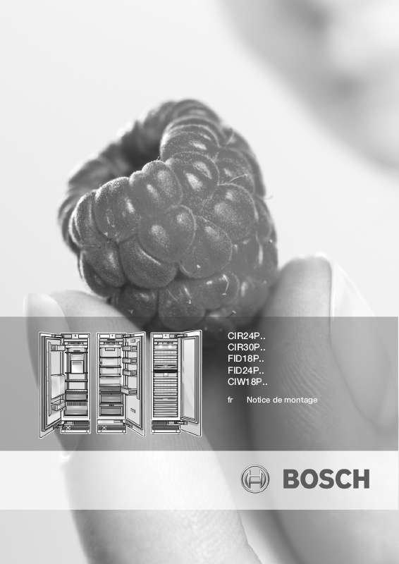 Guide utilisation  BOSCH CIW18P00  de la marque BOSCH