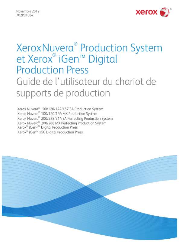 Guide utilisation  XEROX NUVERA 100MX  de la marque XEROX