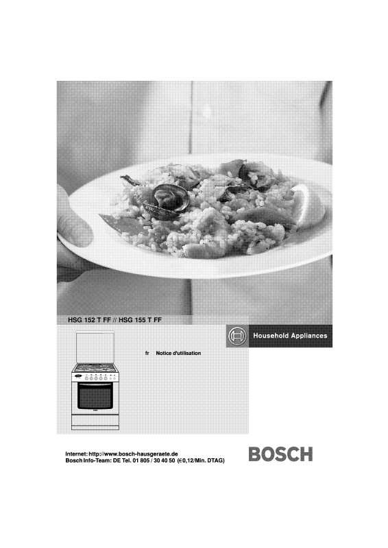 Guide utilisation  BOSCH HSG152TFF  de la marque BOSCH