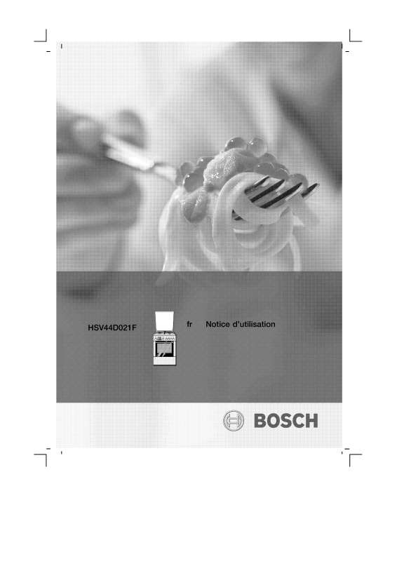 Guide utilisation  BOSCH HSV44D021F  de la marque BOSCH