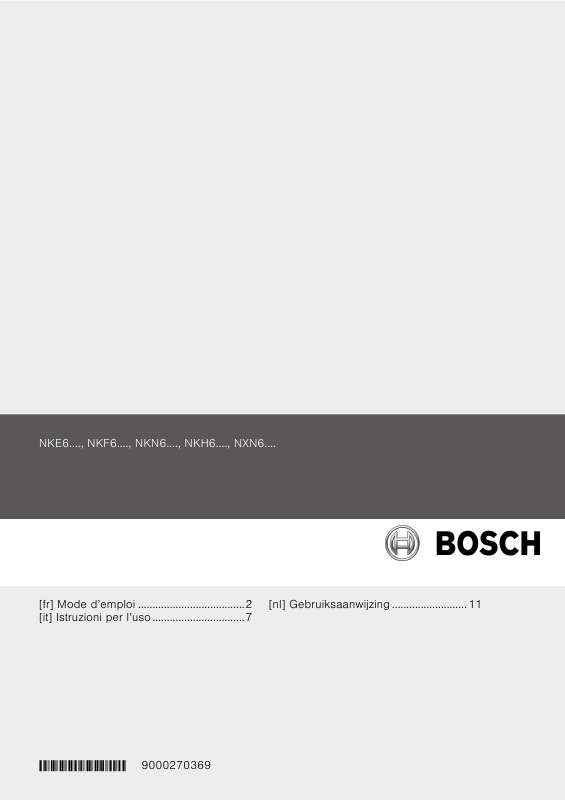 Guide utilisation  BOSCH NKF645G14  de la marque BOSCH
