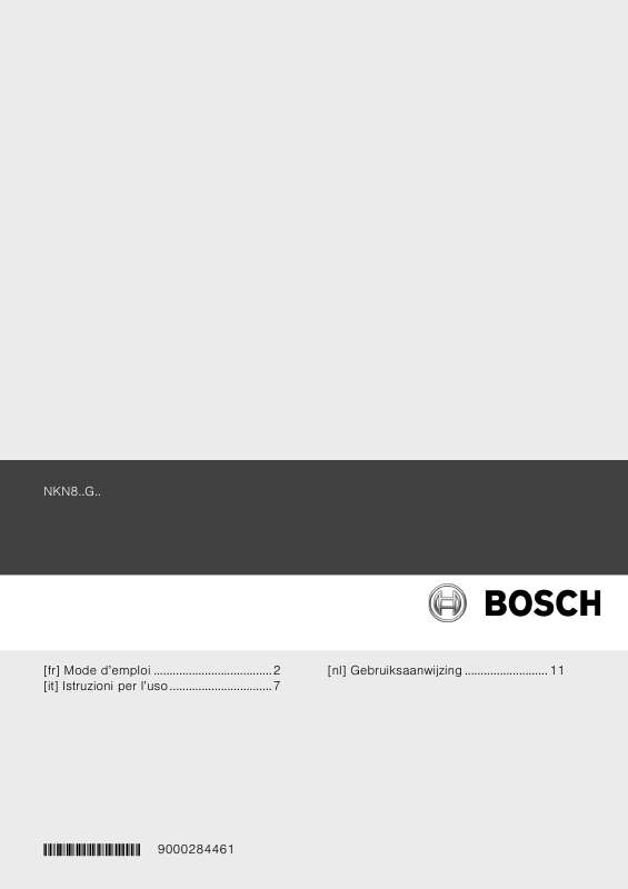 Guide utilisation  BOSCH NKN845G14  de la marque BOSCH