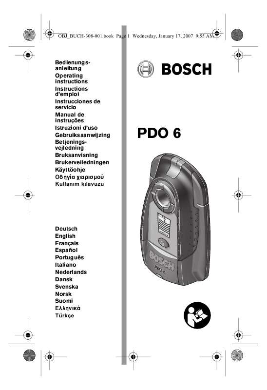 Guide utilisation  BOSCH PDO 6  de la marque BOSCH