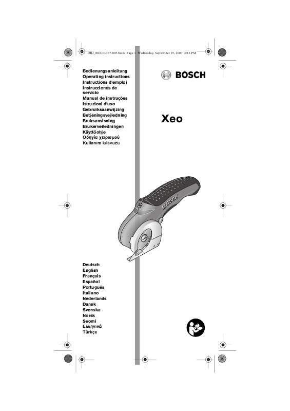 Guide utilisation BOSCH XEO  de la marque BOSCH
