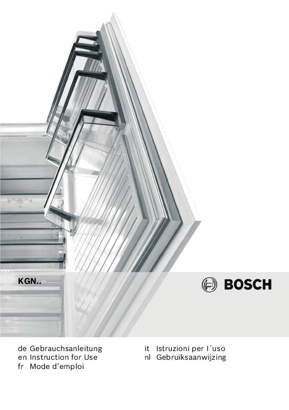 Guide utilisation BOSCH KGN36NW20G  de la marque BOSCH