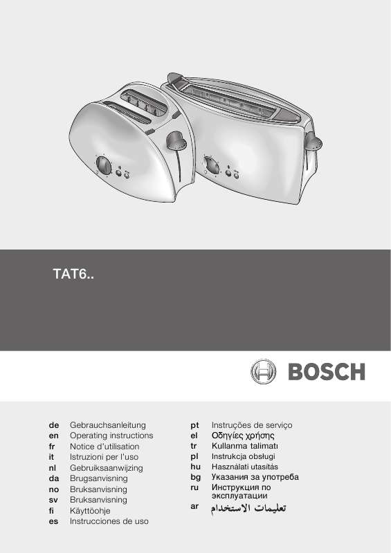 Guide utilisation BOSCH TAT 6101  de la marque BOSCH