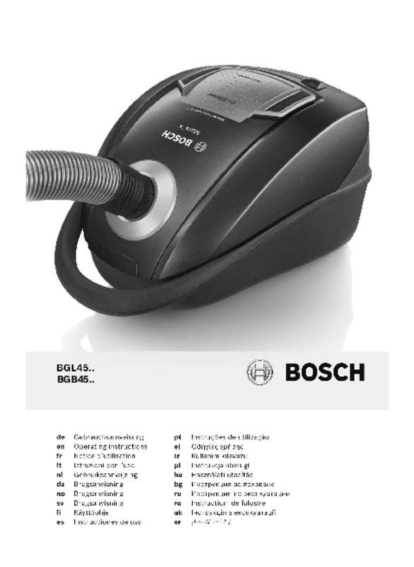 Guide utilisation BOSCH BGL452100 MAXX'X de la marque BOSCH