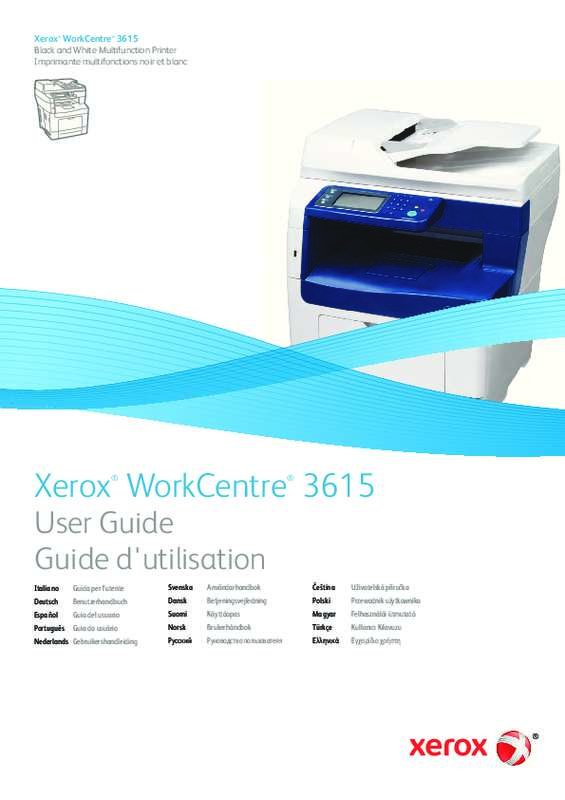 Guide utilisation  XEROX WORKCENTRE 3615  de la marque XEROX
