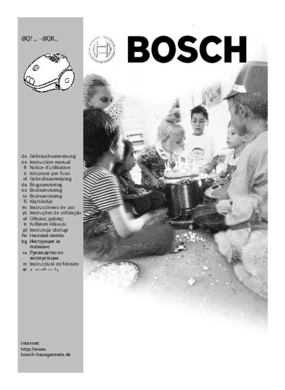 Guide utilisation BOSCH BSD3020 SPHERA de la marque BOSCH
