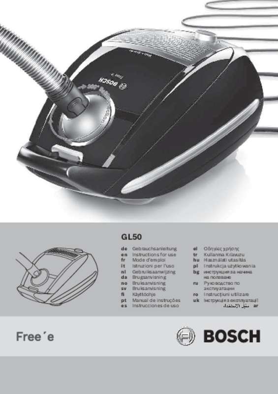 Guide utilisation BOSCH BSGL 52233 de la marque BOSCH