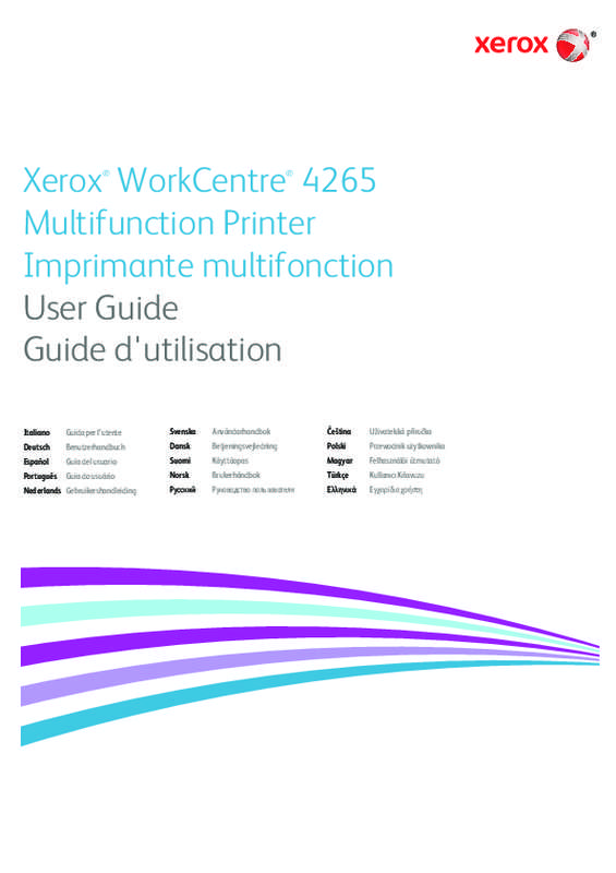 Guide utilisation  XEROX WORKCENTRE 4265  de la marque XEROX