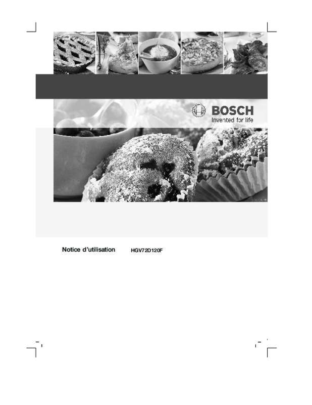 Guide utilisation BOSCH HGV72D120F  de la marque BOSCH
