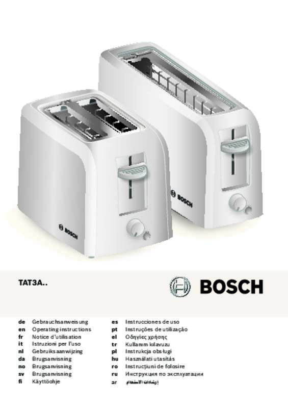 Guide utilisation BOSCH TAT3A004  de la marque BOSCH