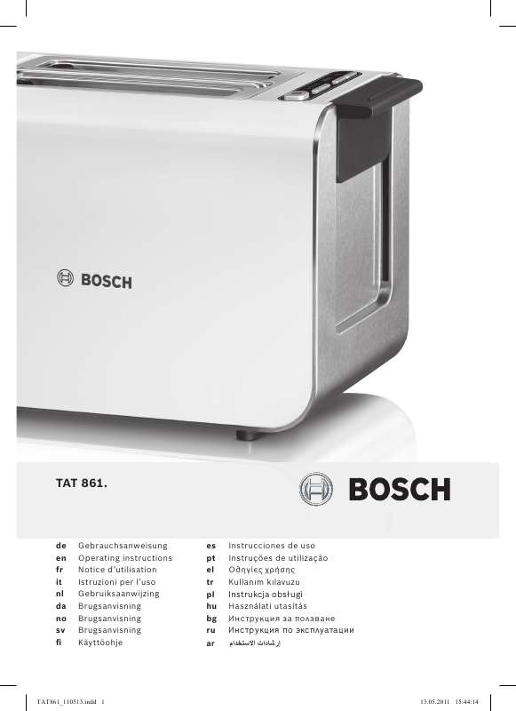 Guide utilisation BOSCH TAT8611GB  de la marque BOSCH
