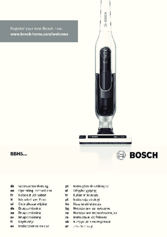 Guide utilisation BOSCH BBH52550 de la marque BOSCH