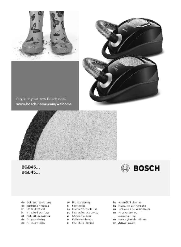 Guide utilisation BOSCH BGB45300 de la marque BOSCH