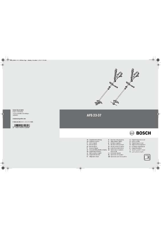 Guide utilisation BOSCH AFS 23-37  de la marque BOSCH
