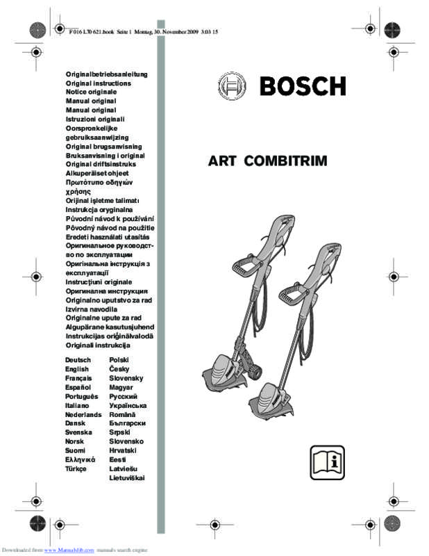 Guide utilisation BOSCH ART30  de la marque BOSCH