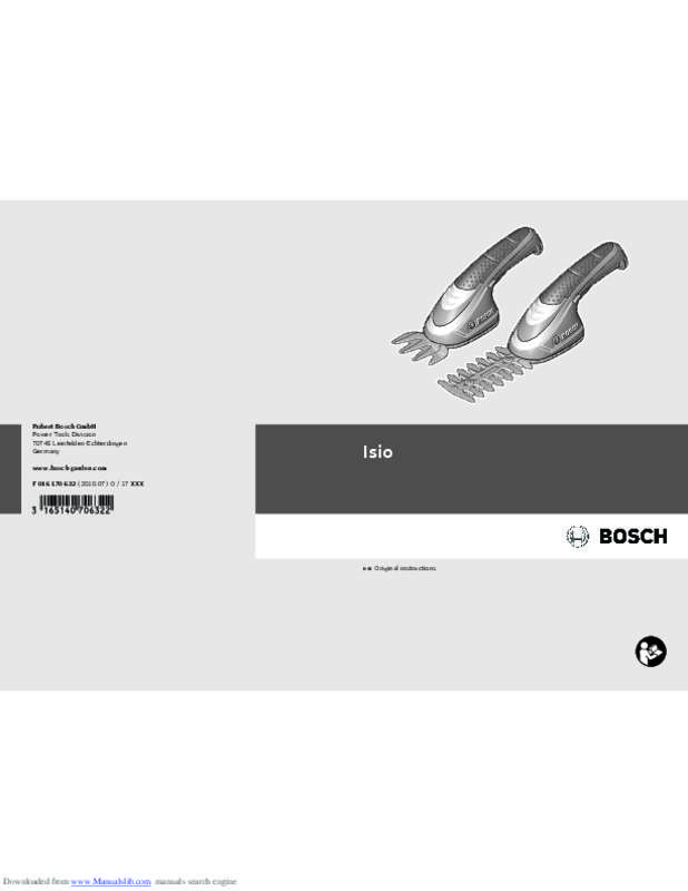 Guide utilisation BOSCH ISIO 3  de la marque BOSCH