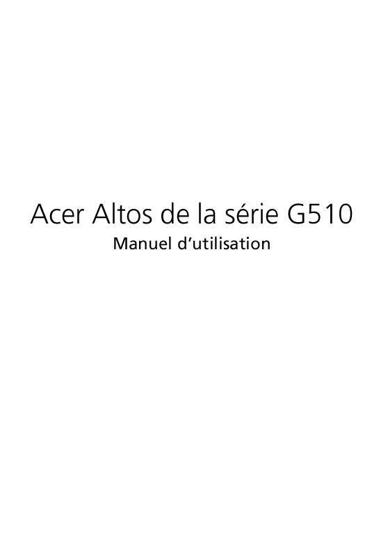 Guide utilisation  ACER AAG510  de la marque ACER