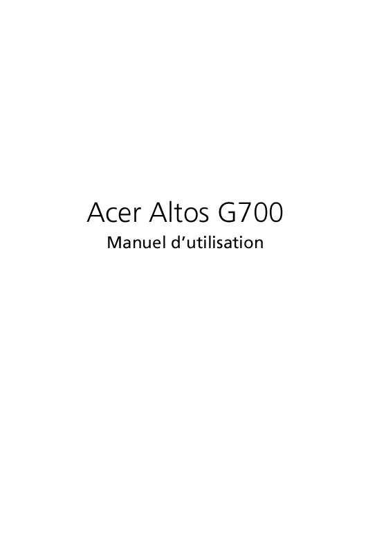 Guide utilisation  ACER AAG700  de la marque ACER